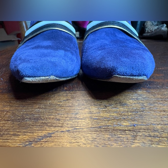 Derek Lam- Blue Suede Mules. Size 39.5 - Picture 4 of 9